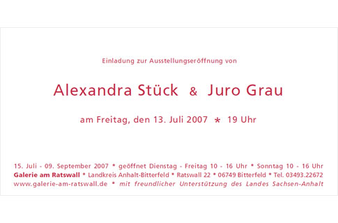 Ausstellung Stück/Grau 2